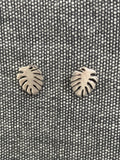 Monstera Leaf Studs