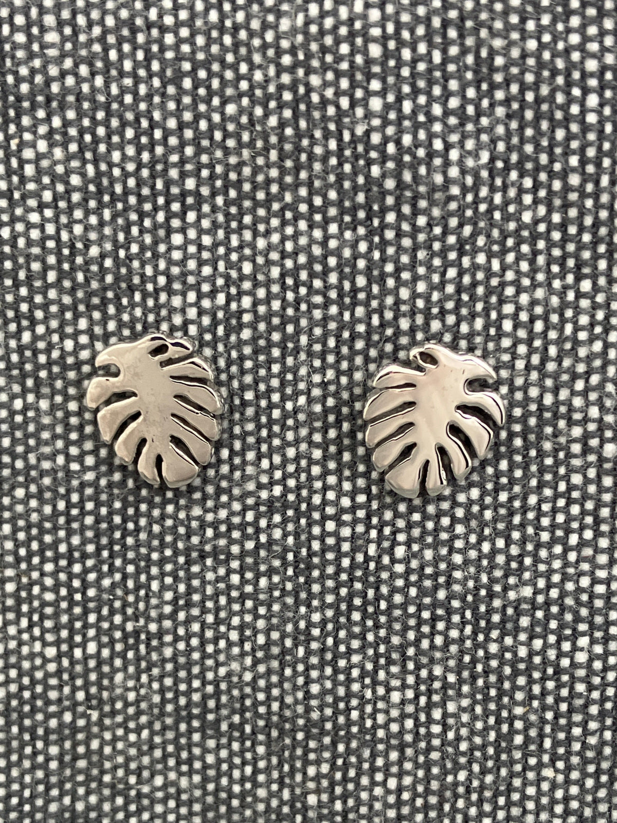 Monstera Leaf Studs