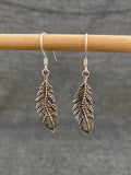 Dotted Feather Earrings