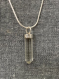 Clear Quartz Silver Topped Point Pendant