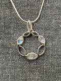 Moonstone Wreath Pendant