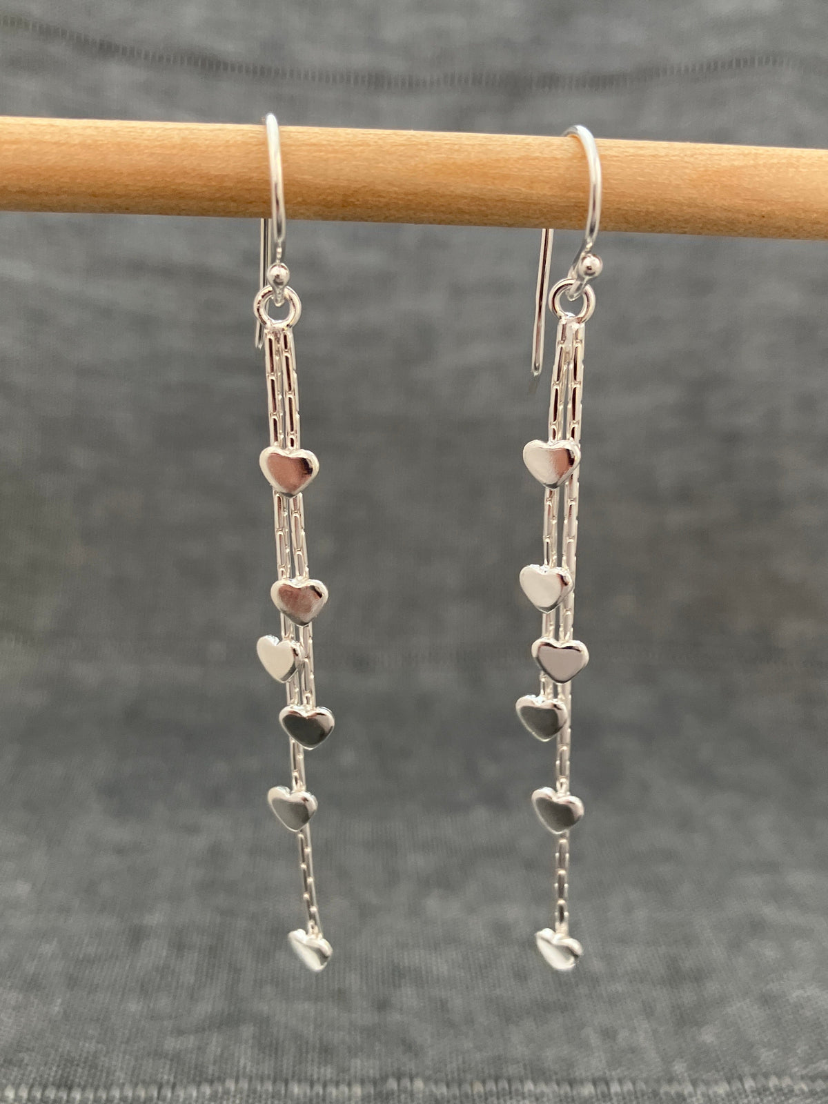 Heart Streamer Earrings
