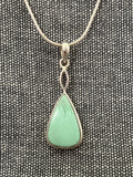 Variscite Loop Top Pear Pendant