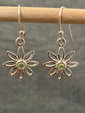 Peridot Lazy Daisy Earrings