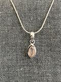 Rose Quartz Leaf Pendant