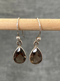 Smokey Quartz Medium Peardrop Earrings