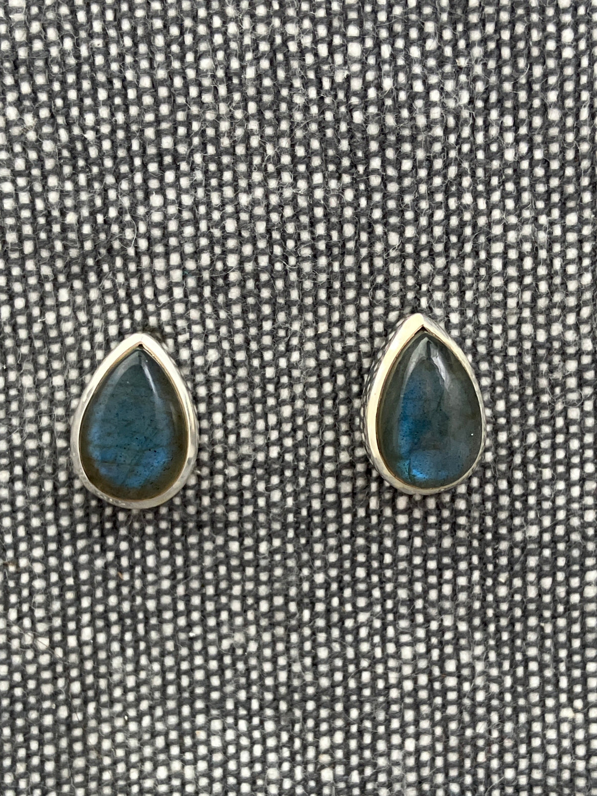 Labradorite Pear Studs