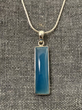 Chalcedony Rectangle Pendant