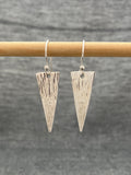 Textured Triangle Earrings