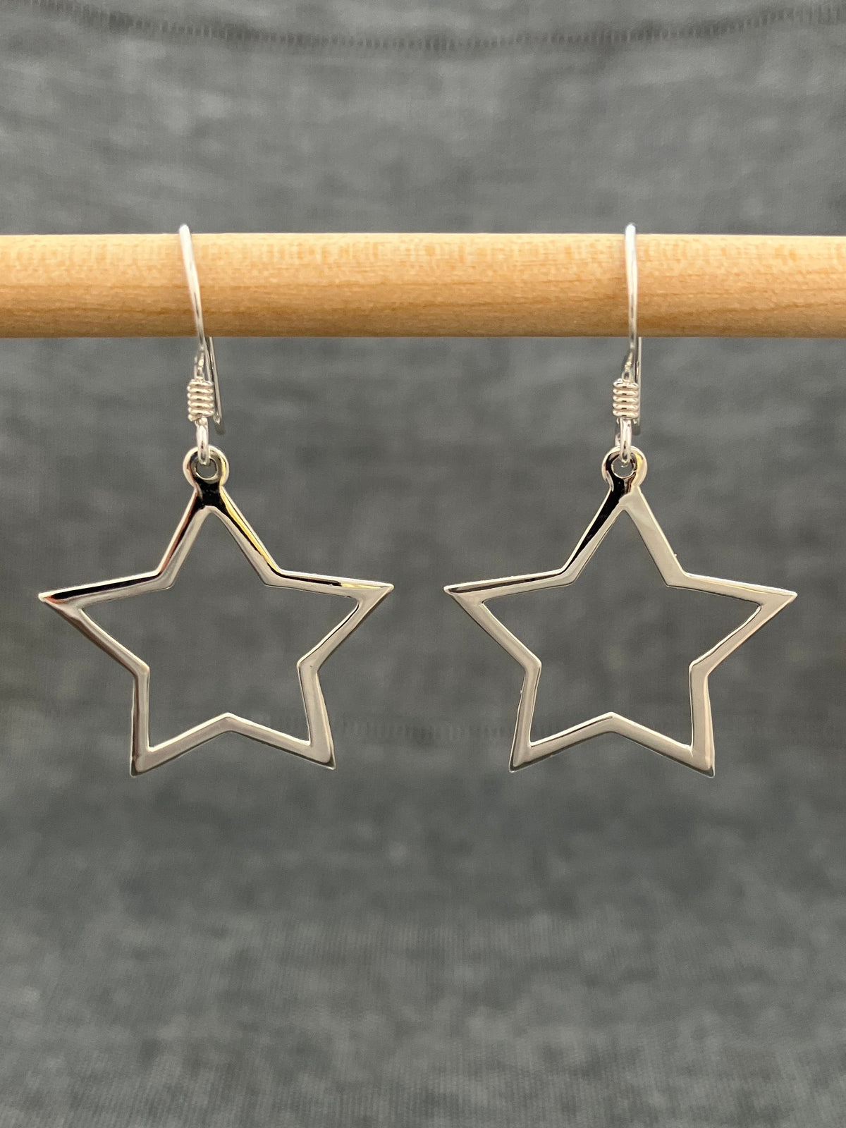 Open Star Earrings