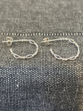 Wire Twist Stud Hoops