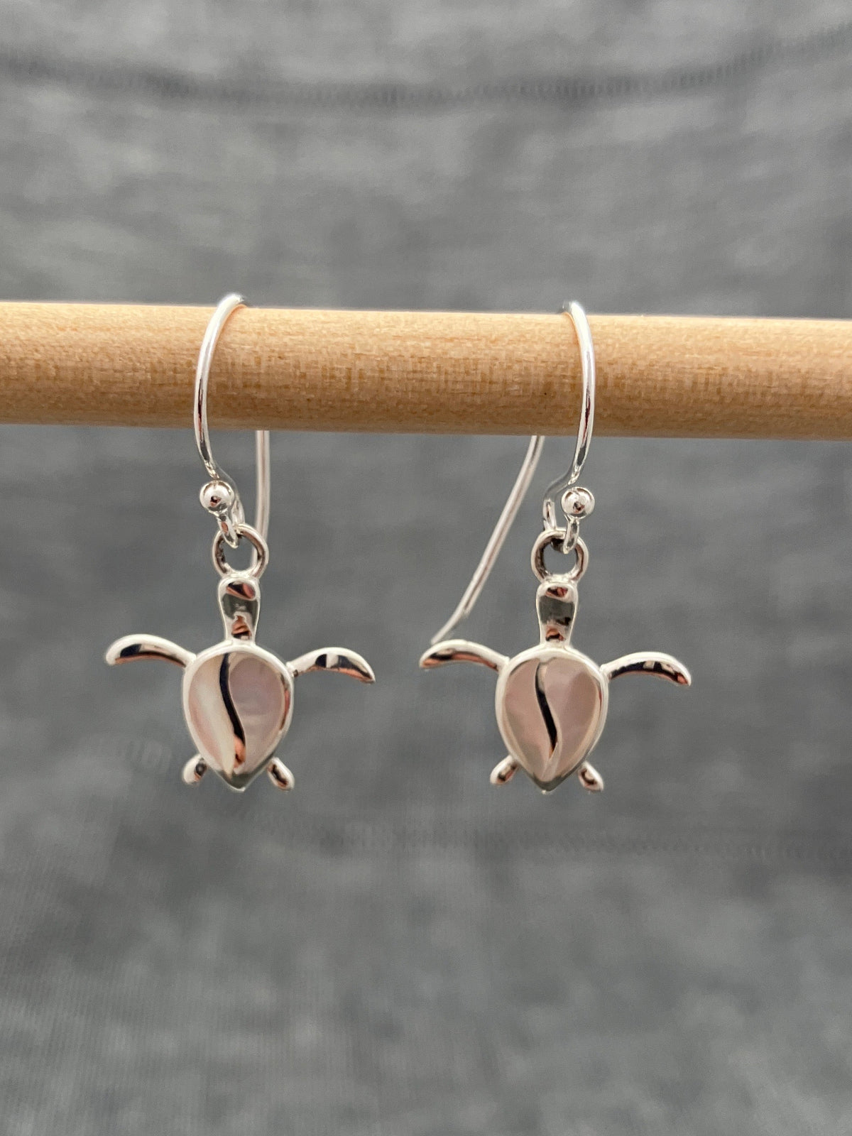 Mother Of Pear Turtle Earrings