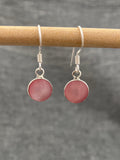 Pink Shell Little Circle Earring