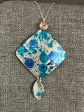 Teal Small Diamond Necklace