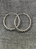 Haematite Stone Hoops