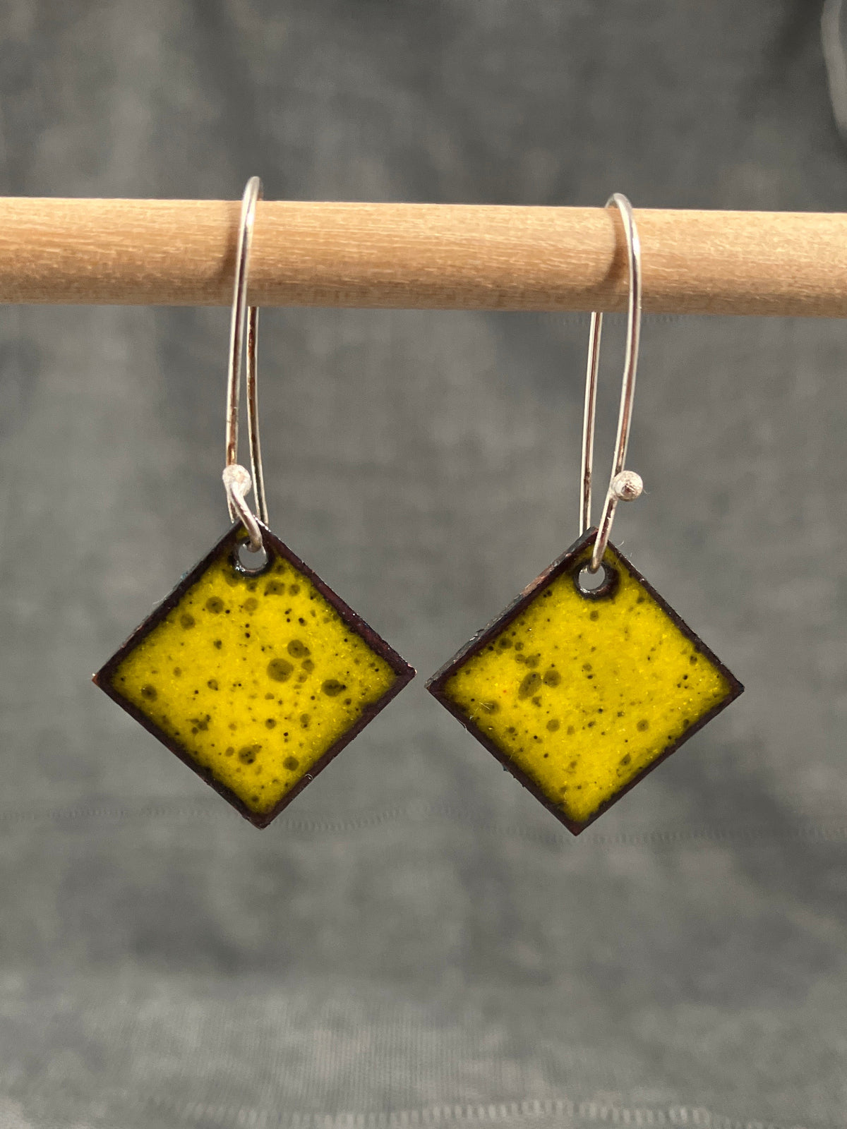 Yellow Squares Earrings