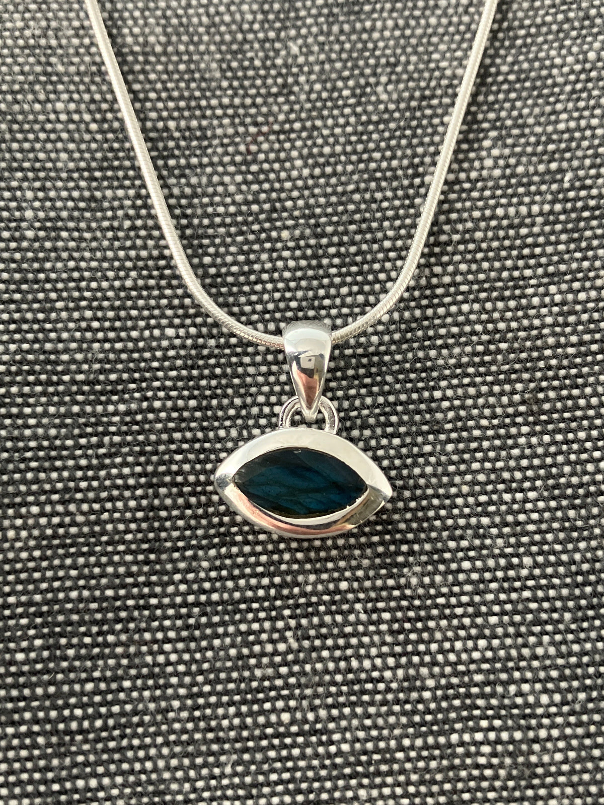 Labradorite Sideways Eye Pendant