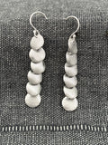 Brushed Disc Cascade Earrings