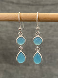 Chalcedony Double Drop Earring