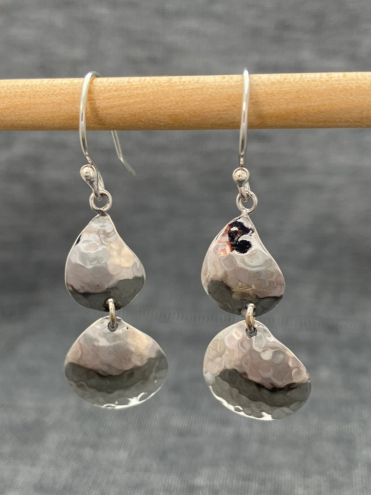 Double Planished Earrings
