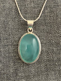 Chalcedony Oval Pendant