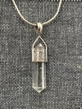 Celtic Topped Quartz Point Pendant