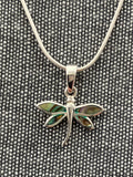 Paua Shell Small Dragonfly Pendant