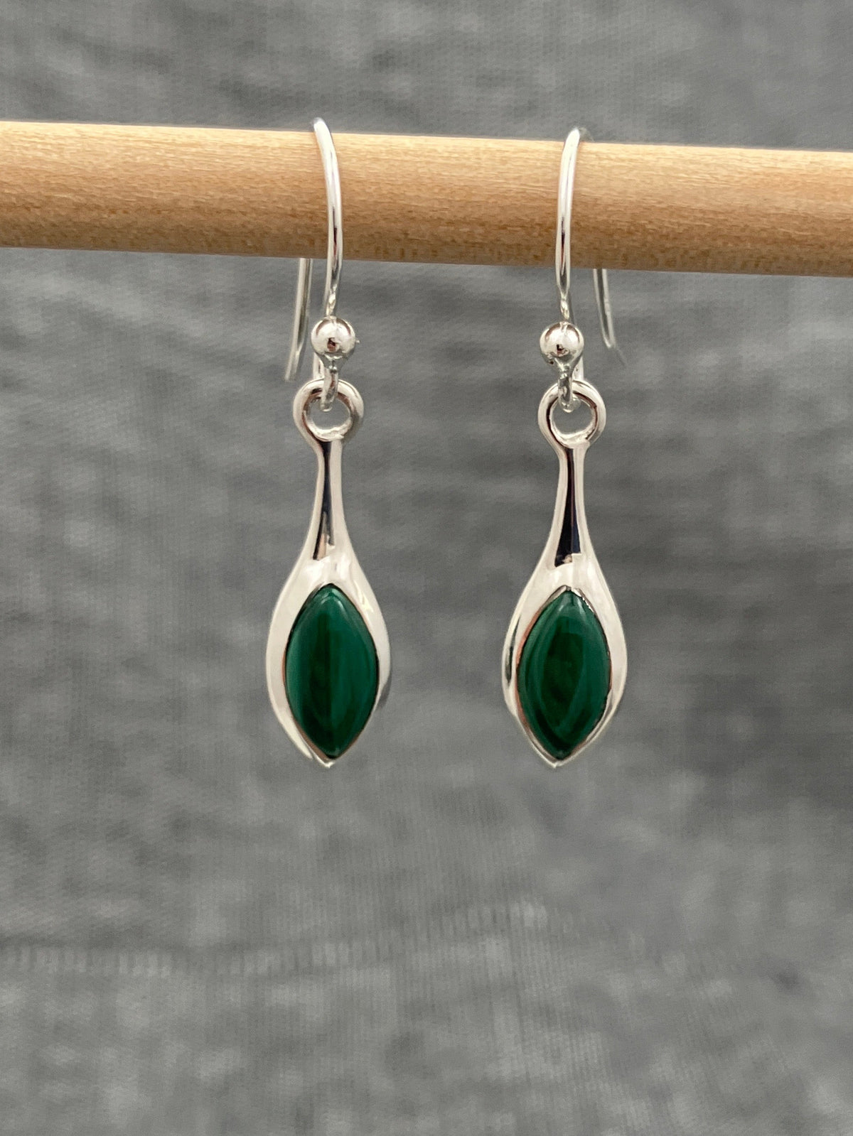 Malachite Sleek Earrings