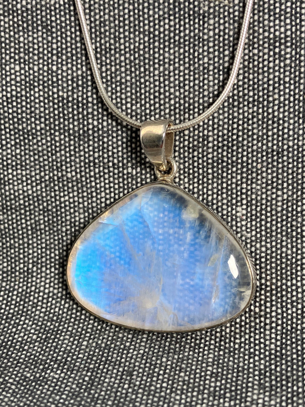 Moonstone Wide Pear Pendant