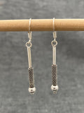 Bound Bali Stick Earrings