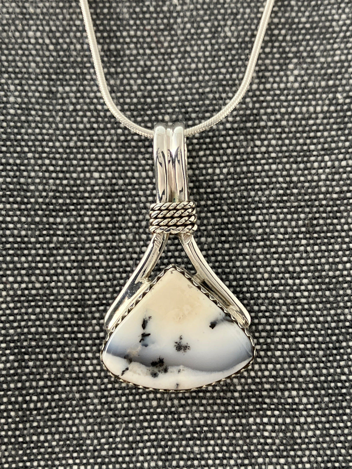 Merlinite Roped Top Pendant