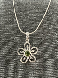 Peridot Lazy Daisy Pendant
