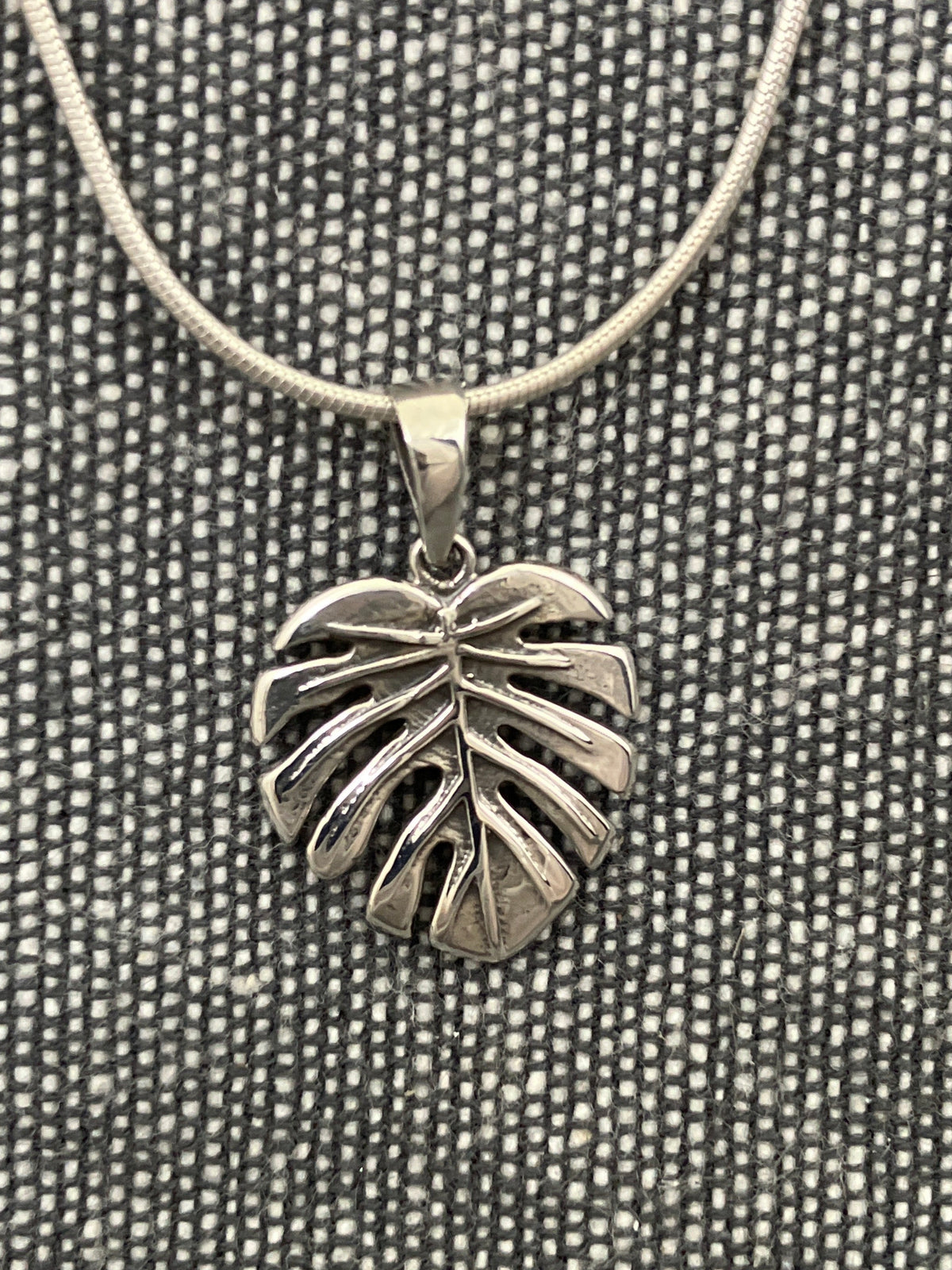 Monstera Leaf Pendant