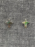 Paua Shell Cross Studs