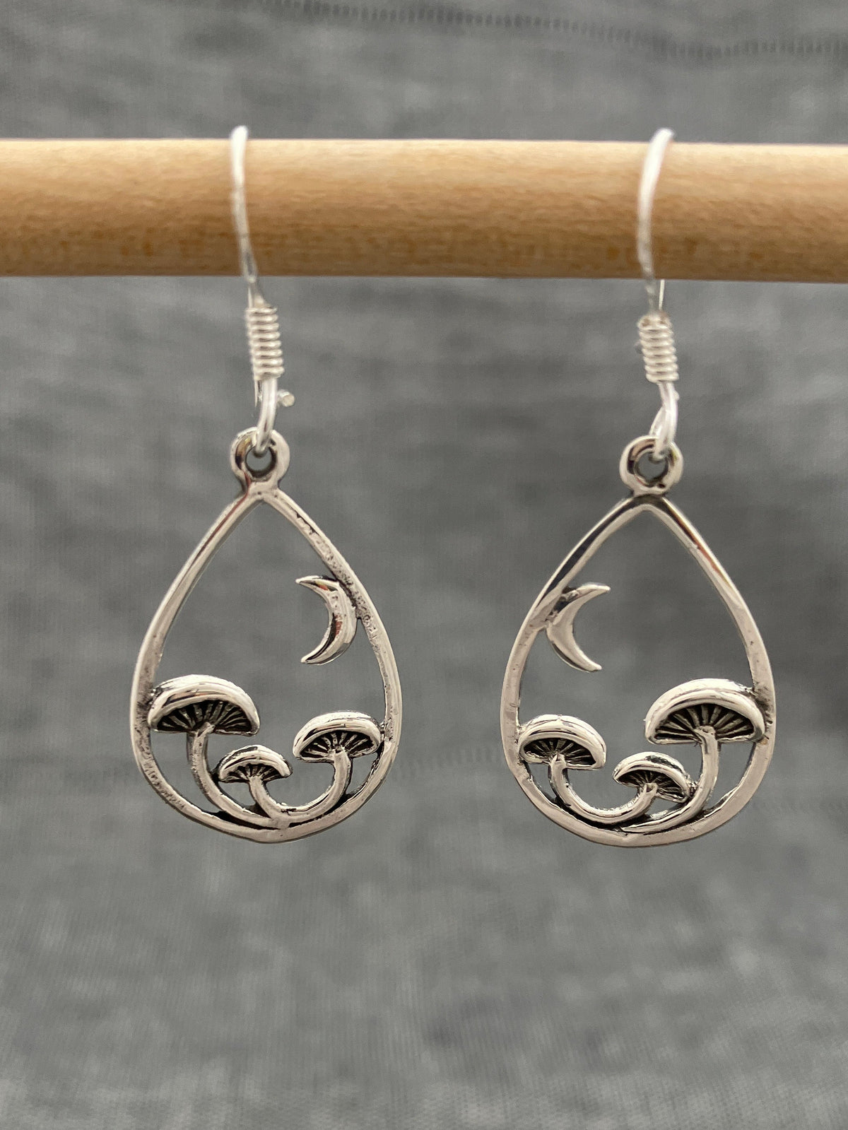 Mushroom Moon Earrings