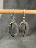 Pinolith Jasper Oval Earrings