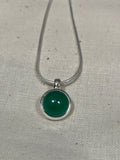 Green Onyx Simple Round Pendant