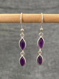 Amethyst Double Pip Earrings