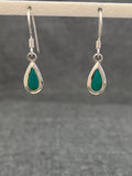 Turquoise Shell Pear Earrings
