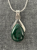 Malachite Roped Top Pendant