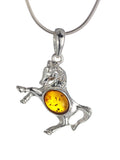 Amber Horse Pendant
