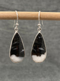 Zebra Jasper Pear Earrings