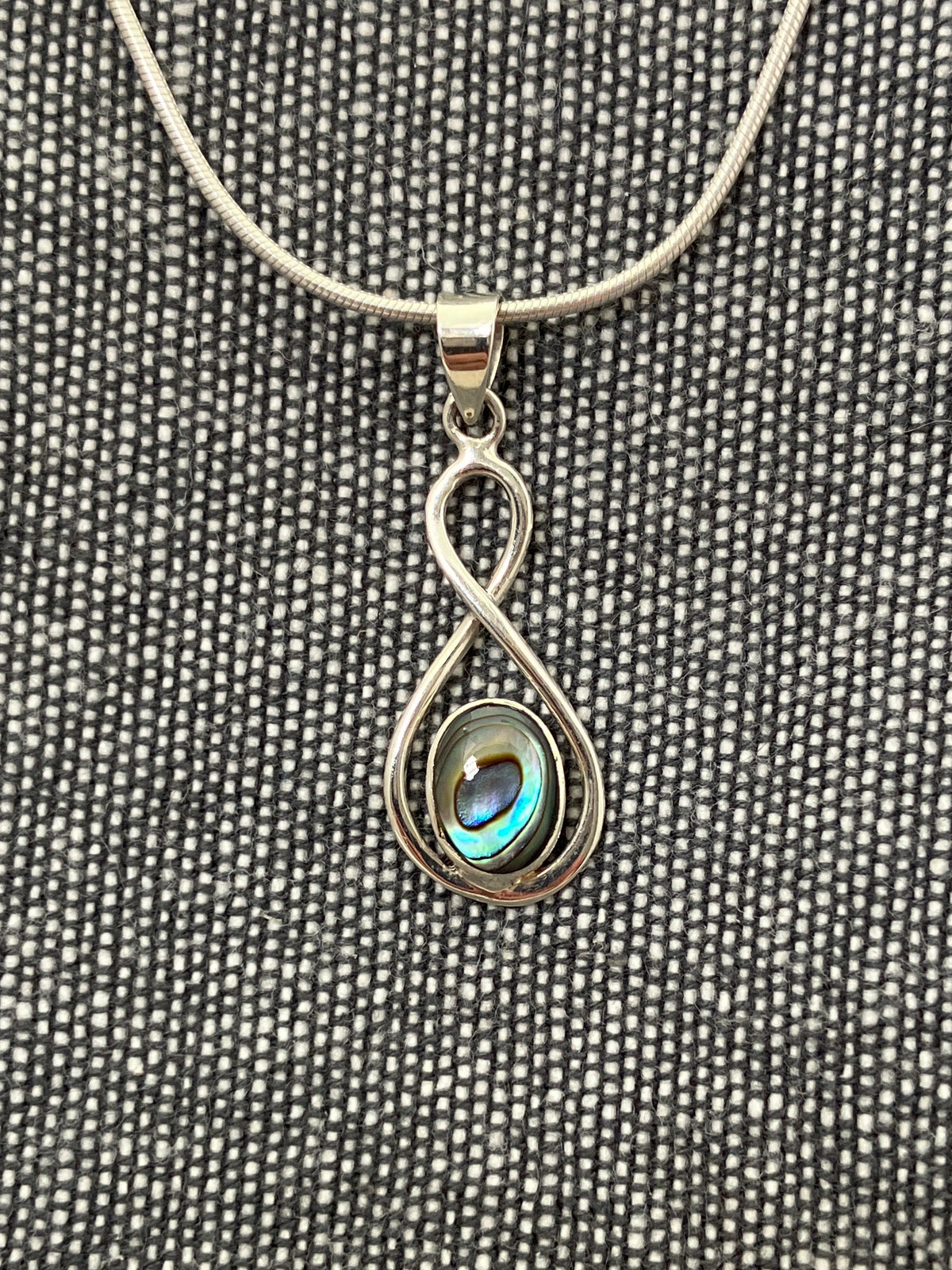 Paua Shell Loop Pendant