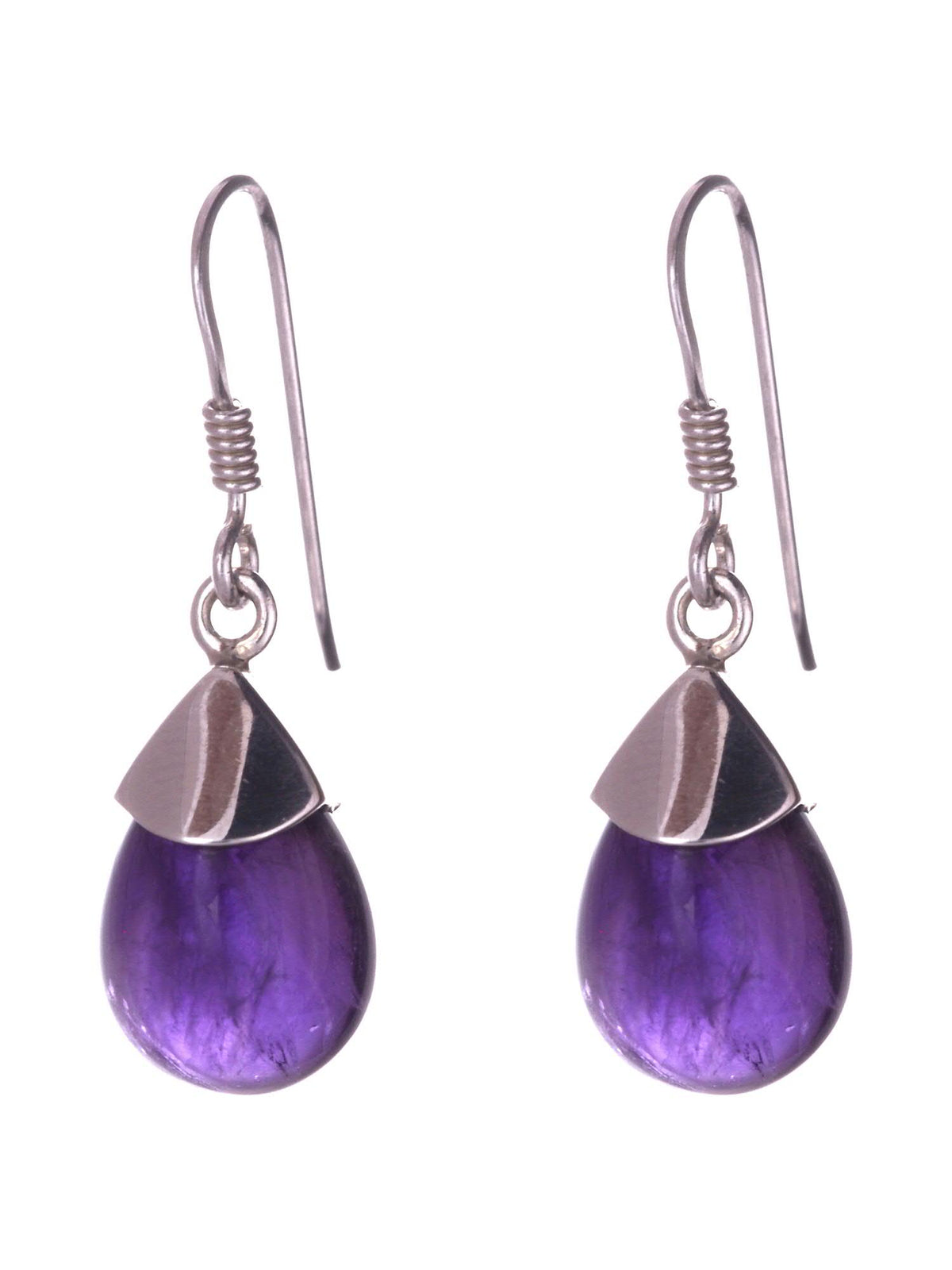 Amethyst Capped Earrings