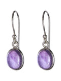 Amethyst Oval Earrings