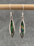 Paua Shell Long Leaf Earring