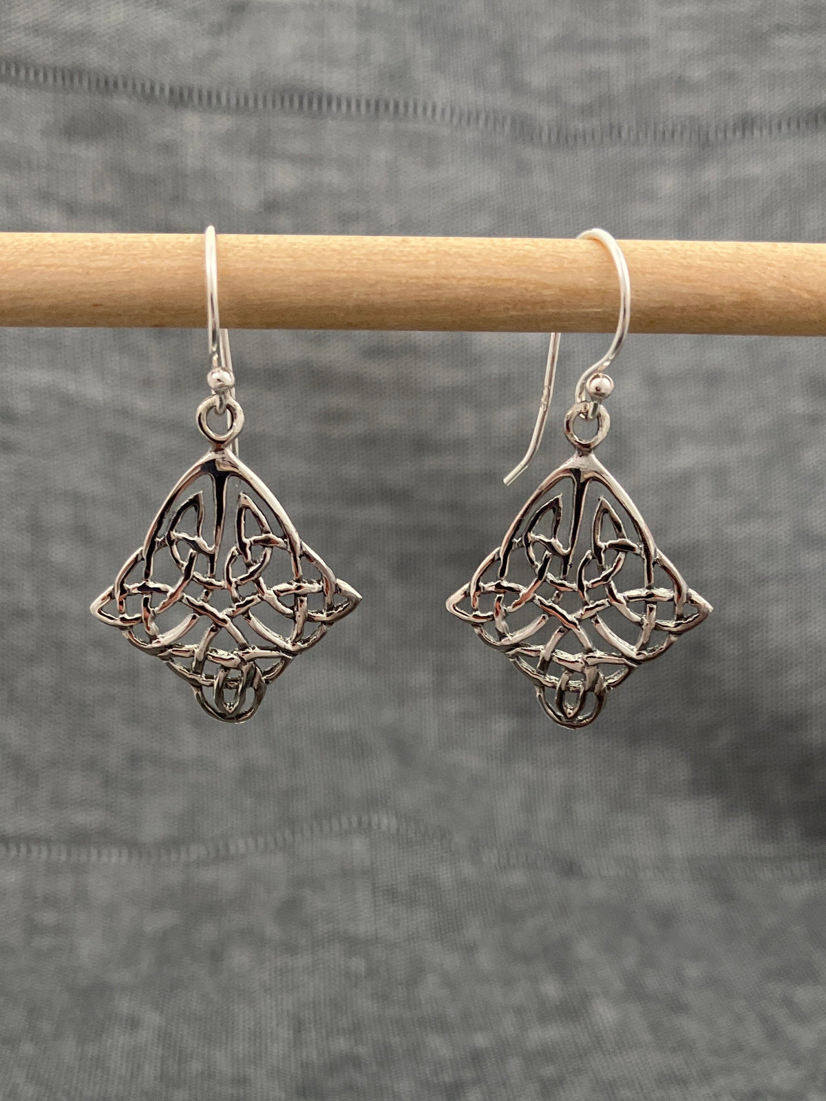 Celtic Four Cornered Knot Earrings