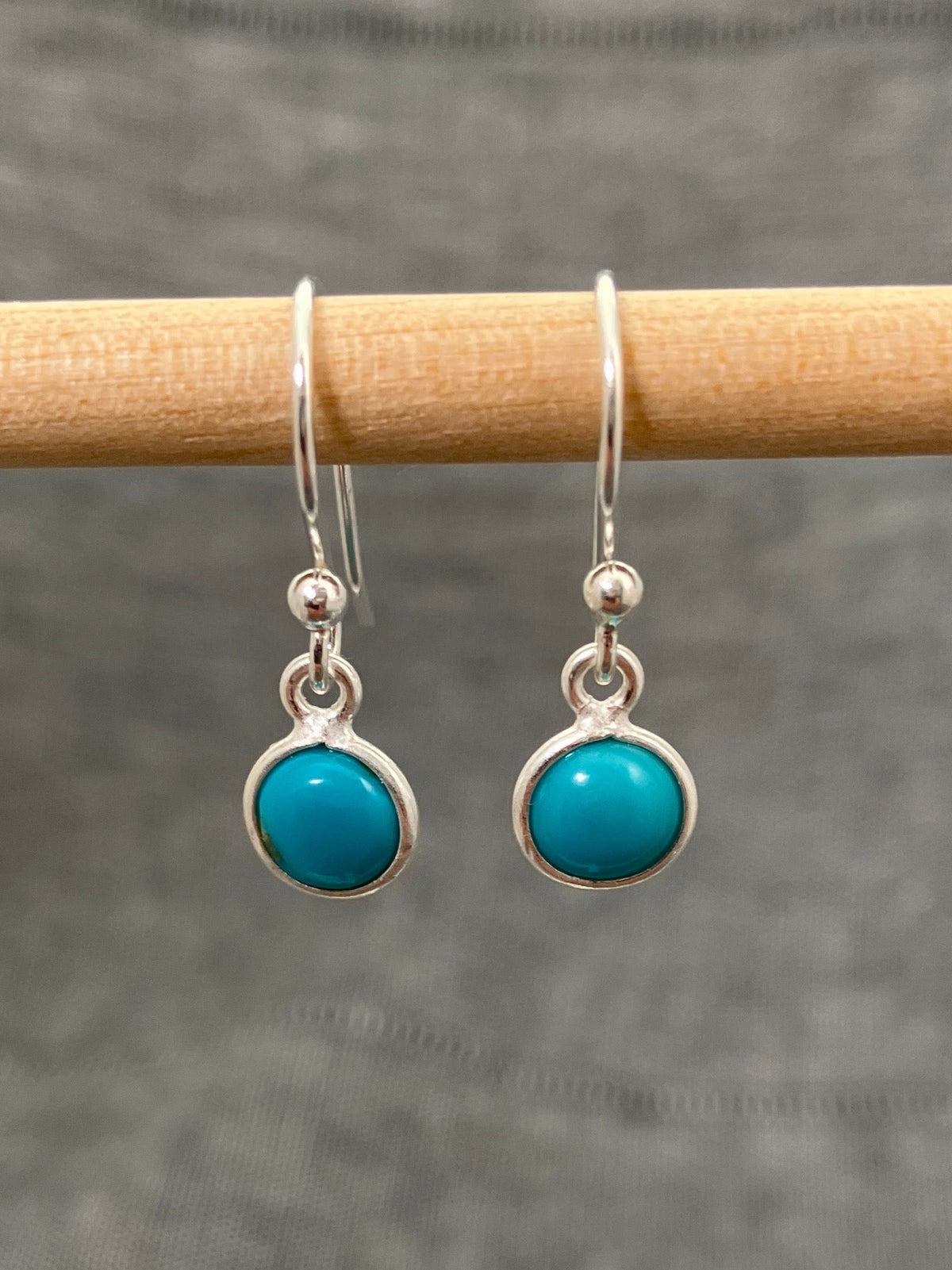 Turquoise Little Round Earrings