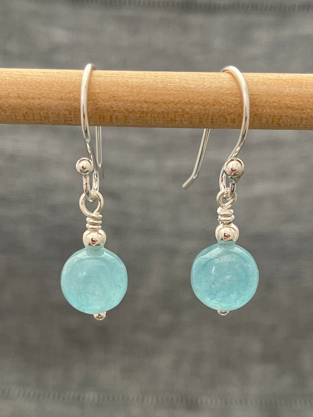 Amazonite Simple Bead Earrings