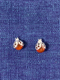 Carnelian Ladybird Studs